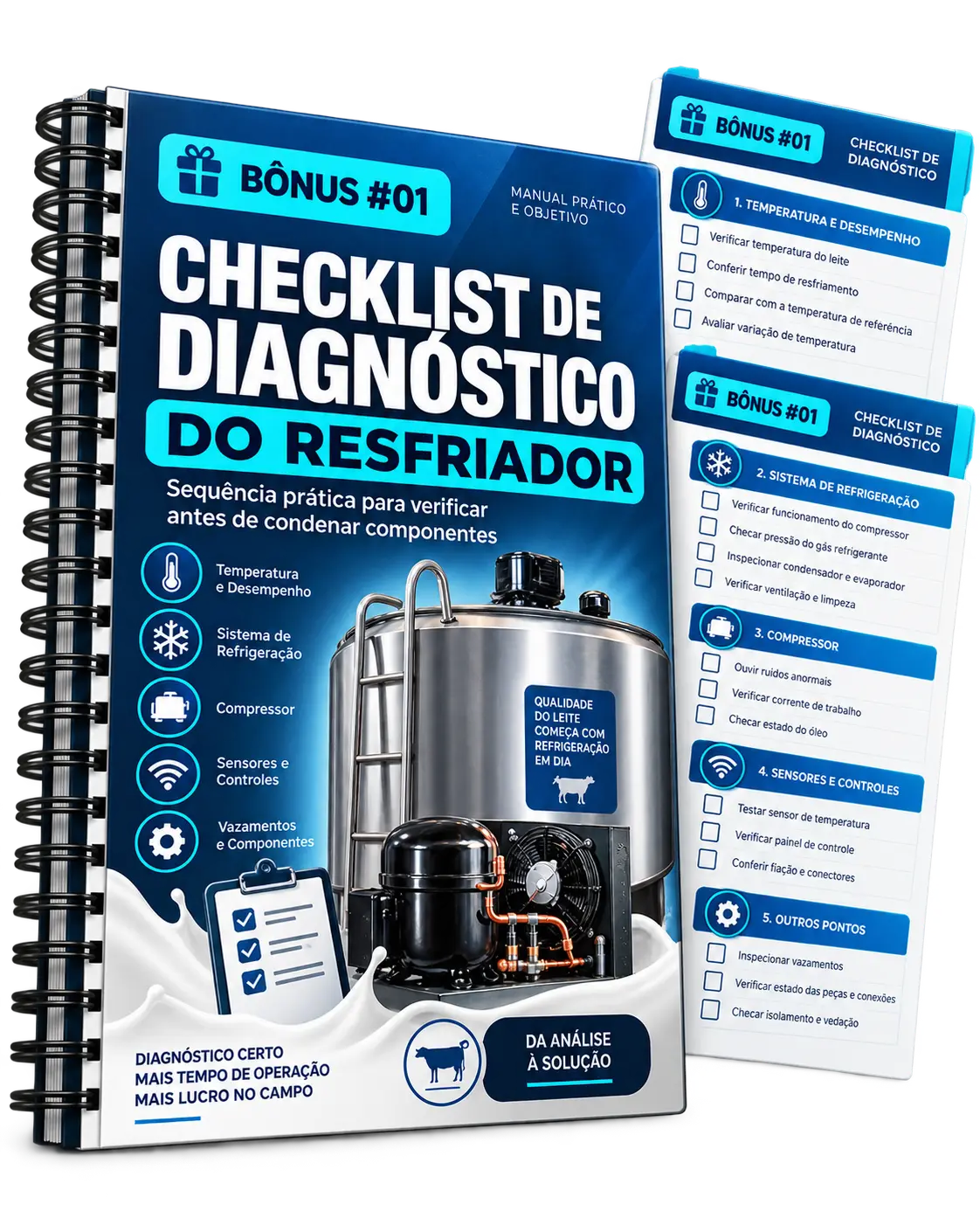 Mockup real — Checklist de Diagnóstico do Resfriador