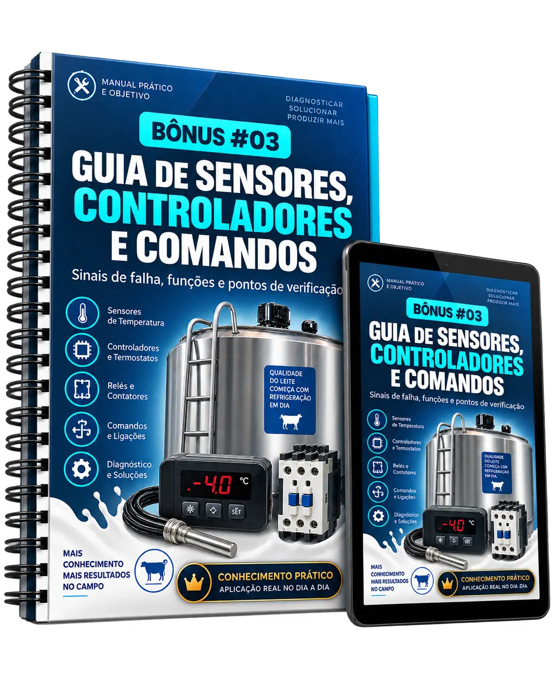 Mockup real — Guia de Sensores, Controladores e Comandos
